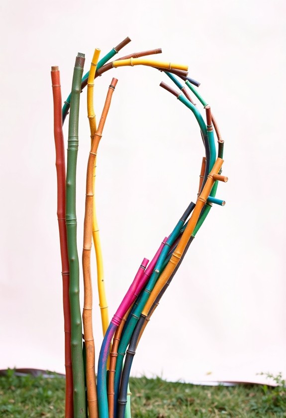 artisan crafted stick sculptures