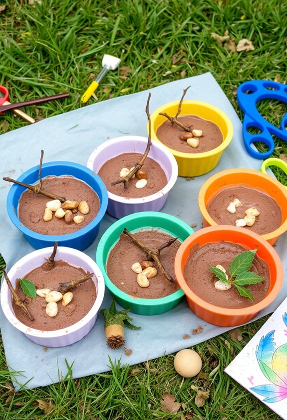 artistic ceramic dessert decor