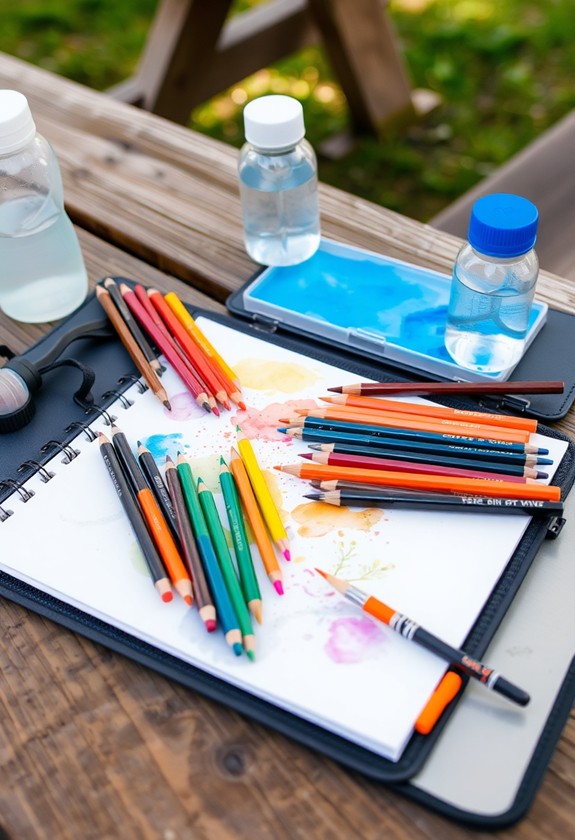 artistic coloring tools set