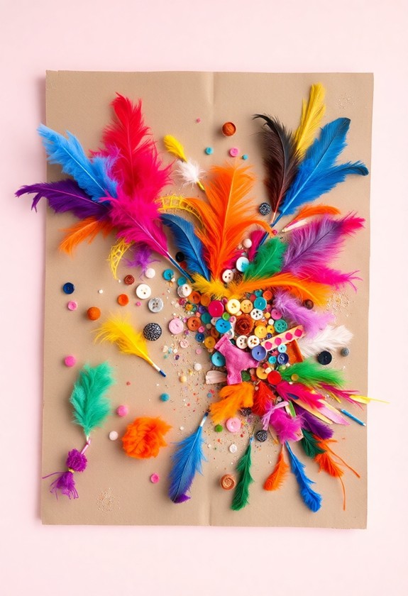 artistic layered material assembly