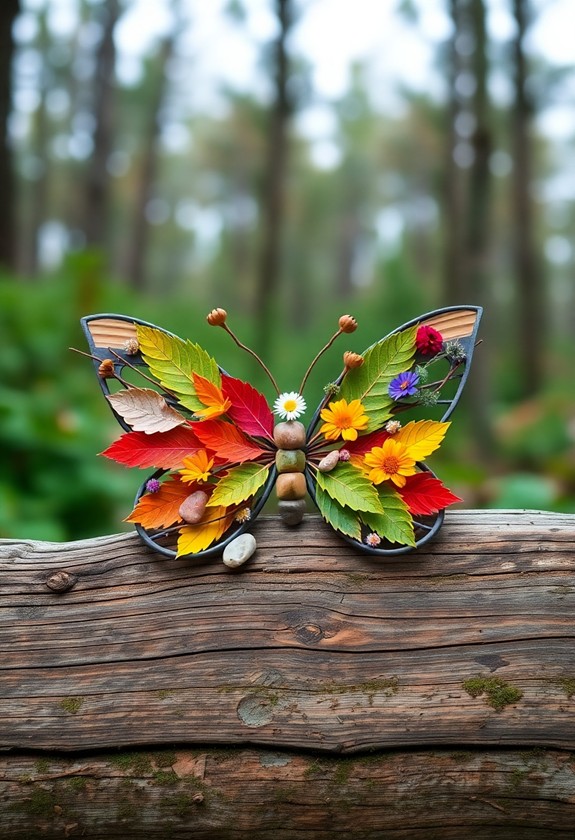 artistic nature collage making