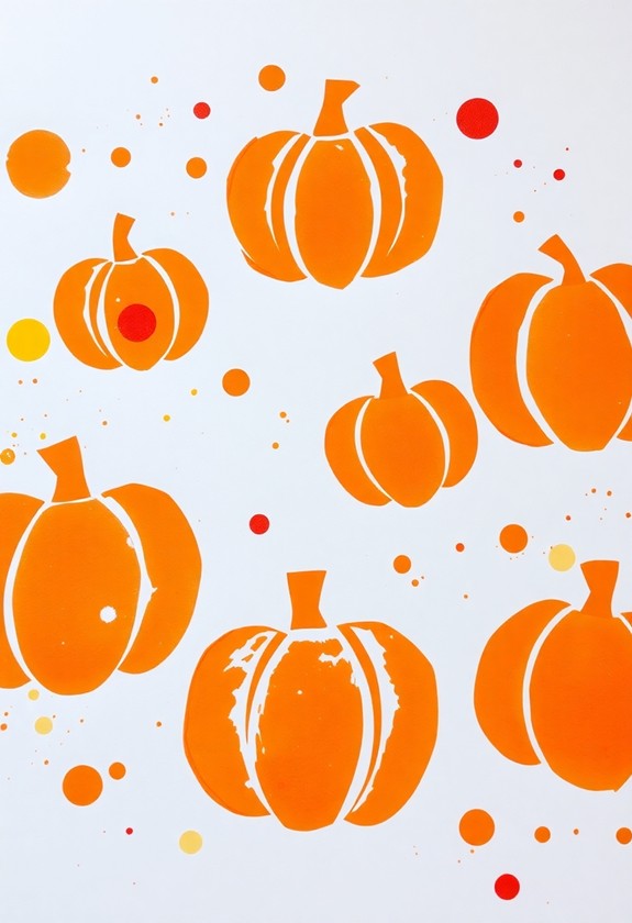 artistic pumpkin stamp project