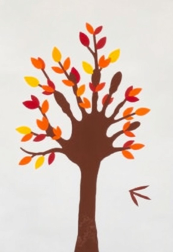 autumn handprint art project