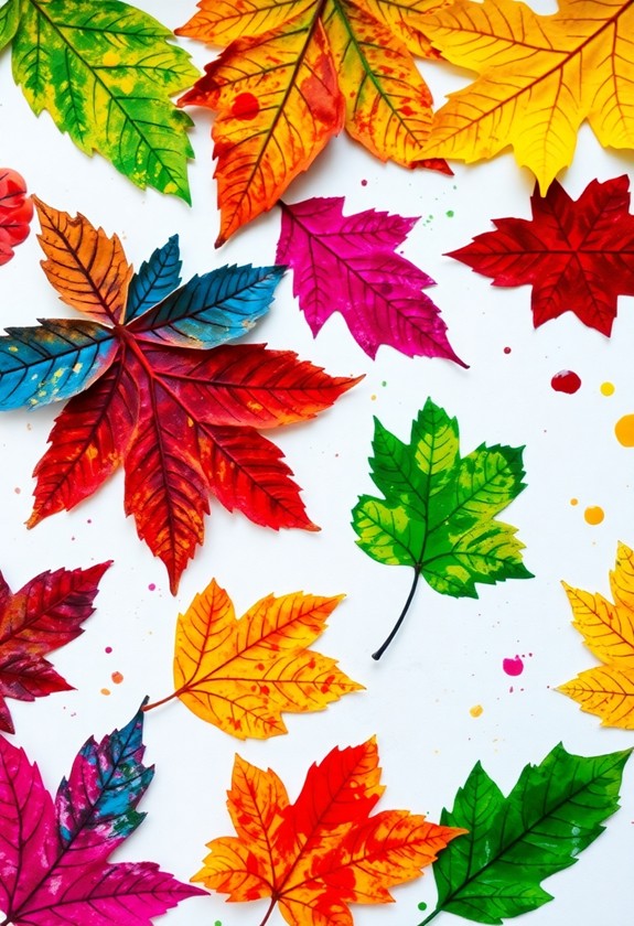 botanical leaf print art