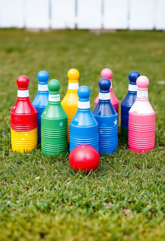 bowling set made tins