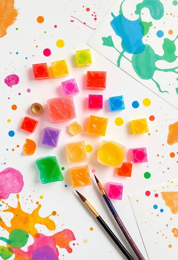bubble wrap art technique