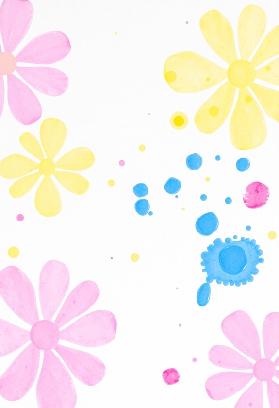 bubble wrap flower patterns