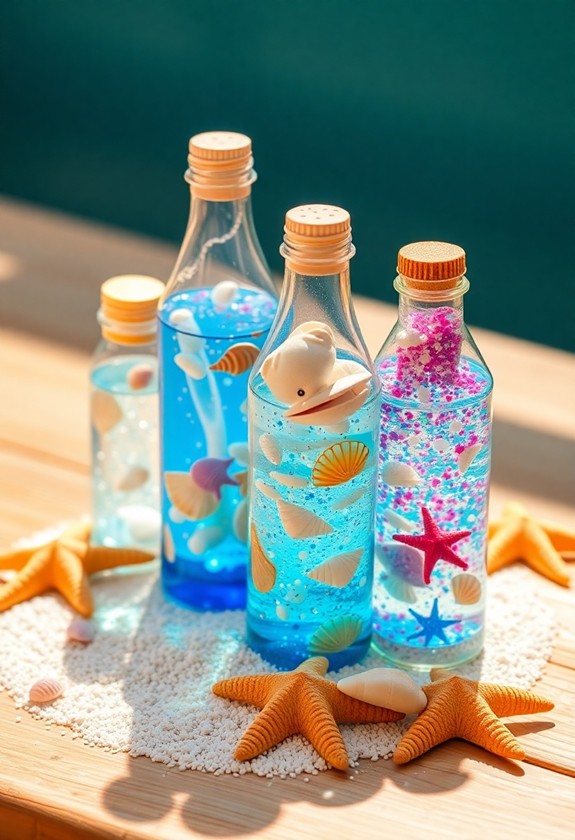 calming ocean sensory bottles