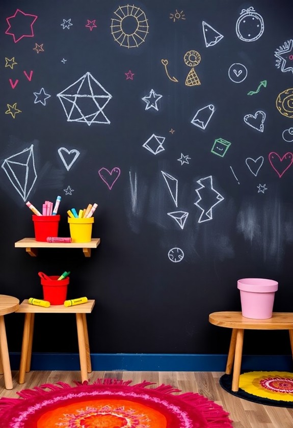 chalkboard wall art space