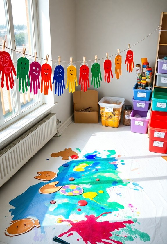 chaos free toddler art ideas
