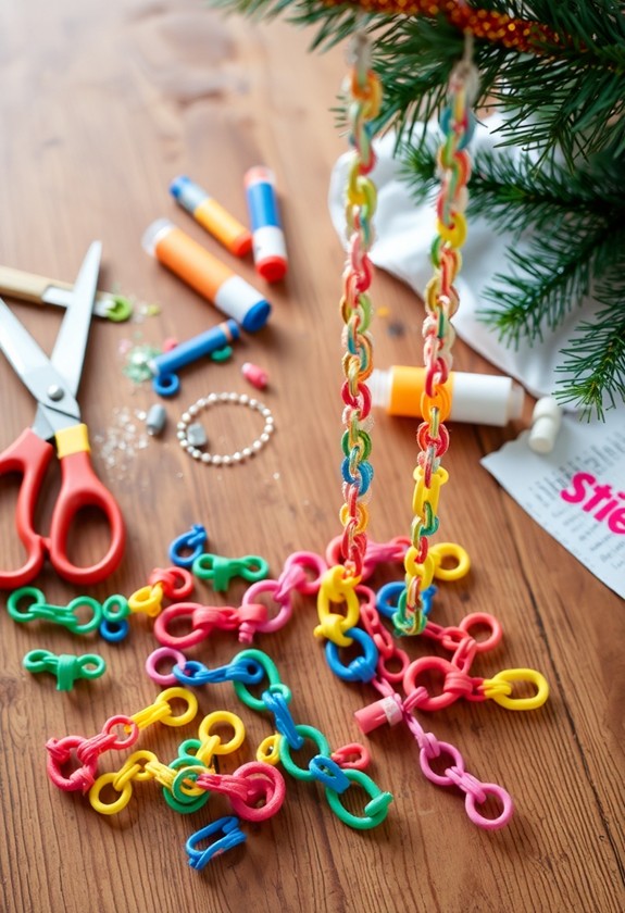 christmas countdown paper chain
