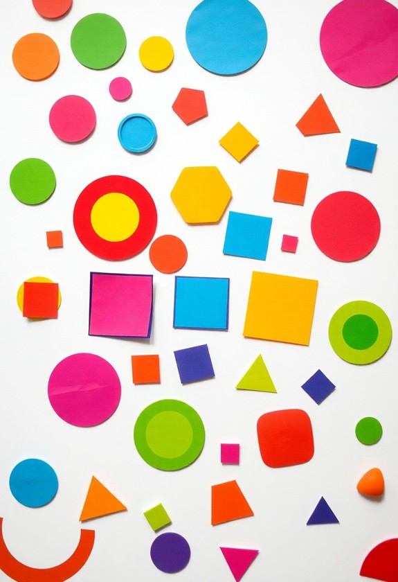 colorful adhesive artwork creations