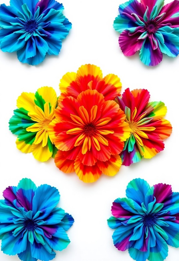 colorful coffee filter art