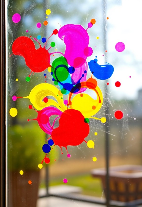 colorful creativity on glass