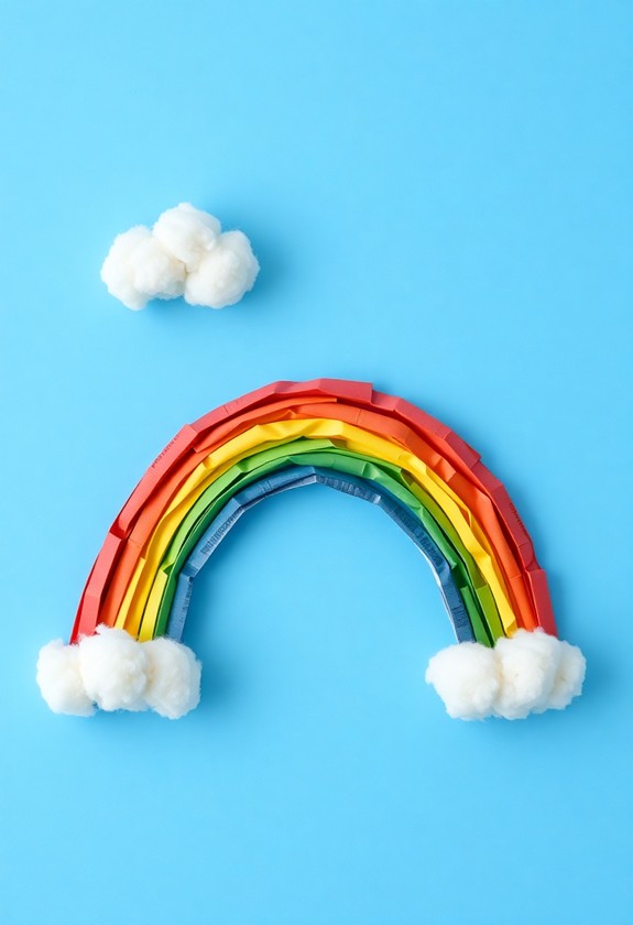 colorful magazine strip rainbow