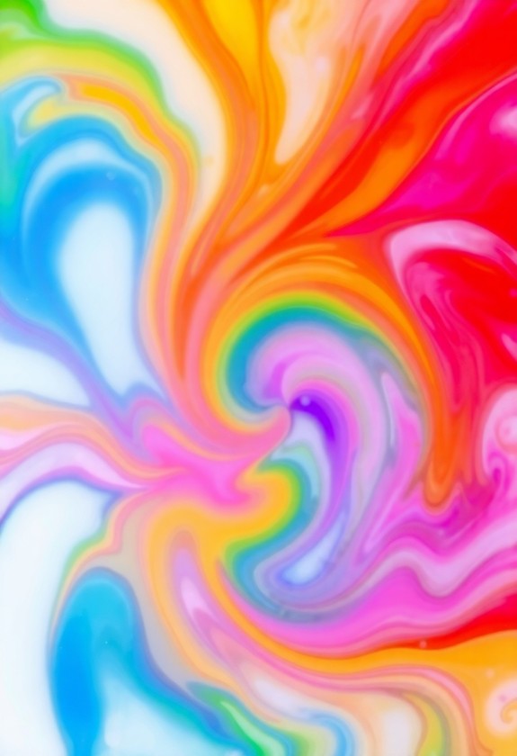 colorful milk chemistry experiment
