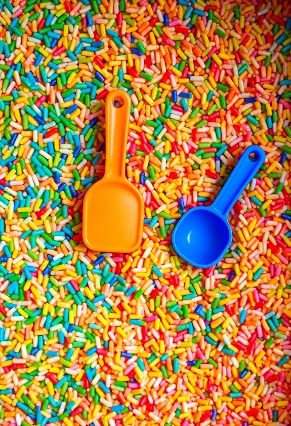 colorful sensory play experience