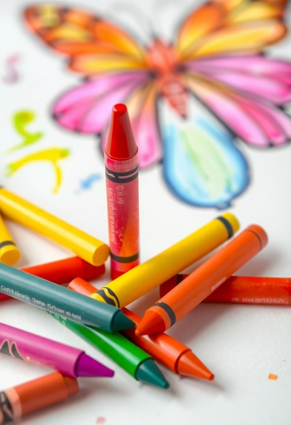 colorful wax art tools