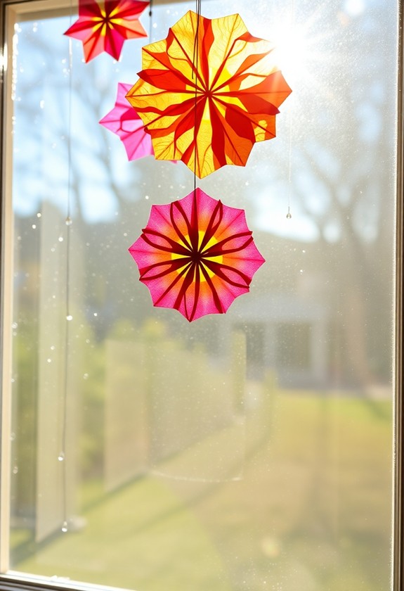 colorful window art creations