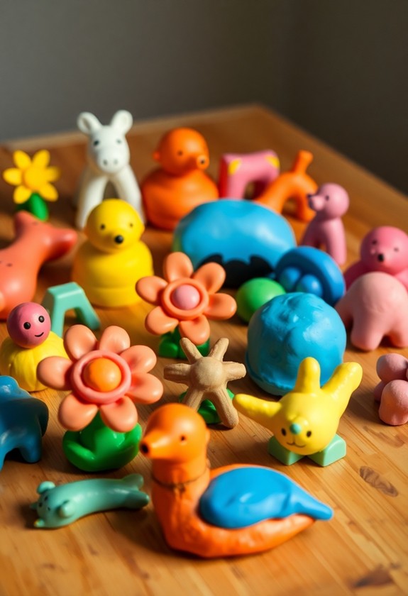 crafting playdough artistry together