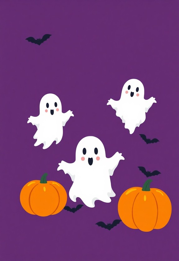 crafty halloween ghost handprints