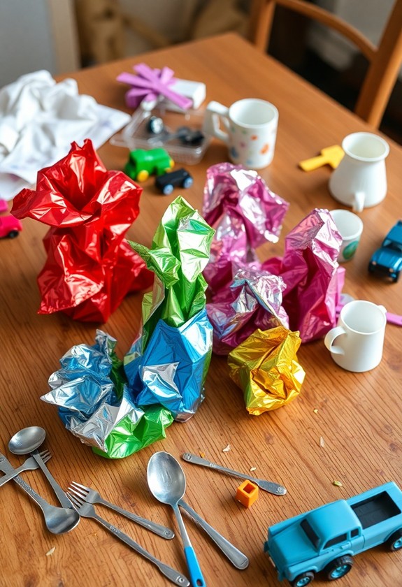 creative aluminum foil art