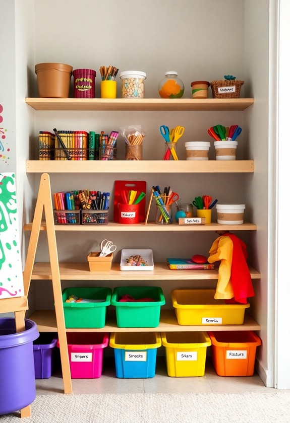 creative art stations ideas
