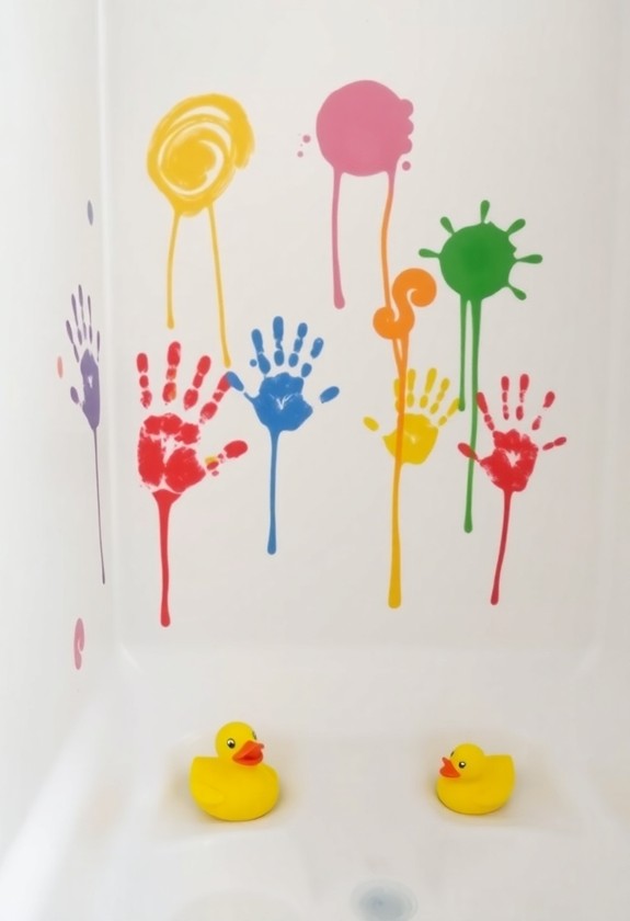 creative bathroom art session