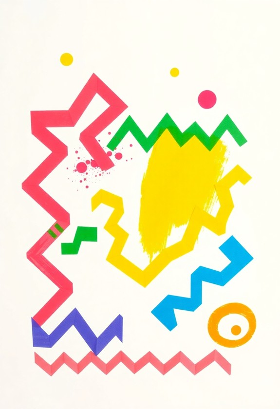creative canvas tape art