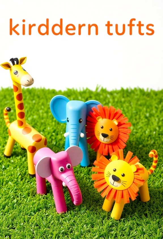 creative cardboard animal art