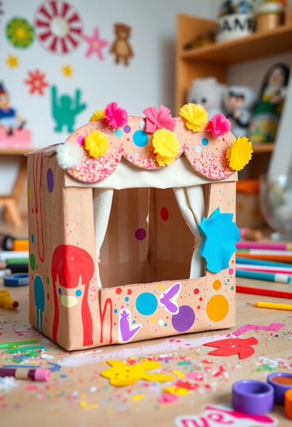 creative cereal box puppetry