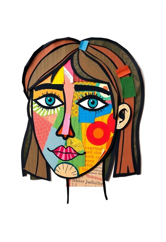 creative collage self representation