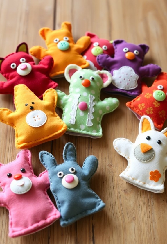 creative fabric hand puppets