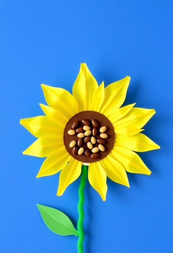 creative paper plate flower