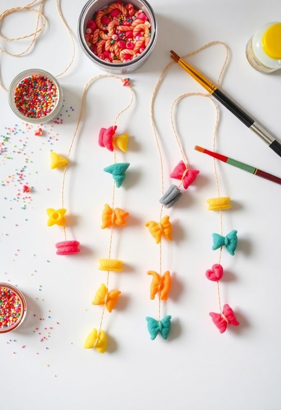 creative pasta jewelry making
