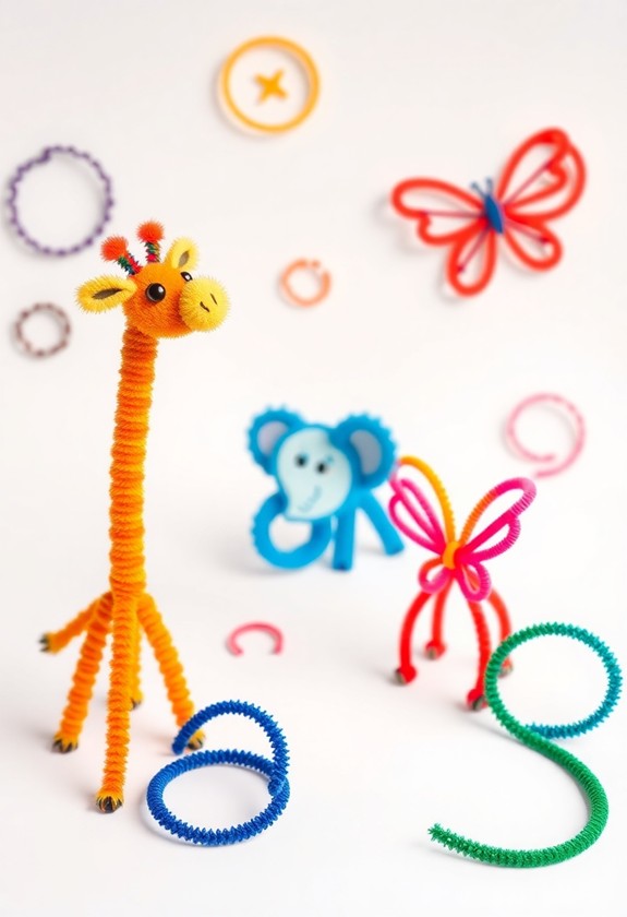 creative pipe cleaner art