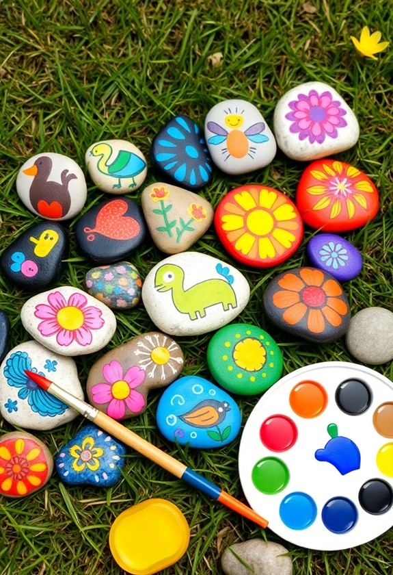 creative rock art designs