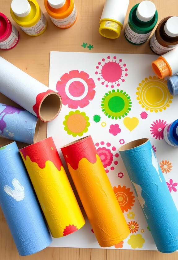 creative roll art activity