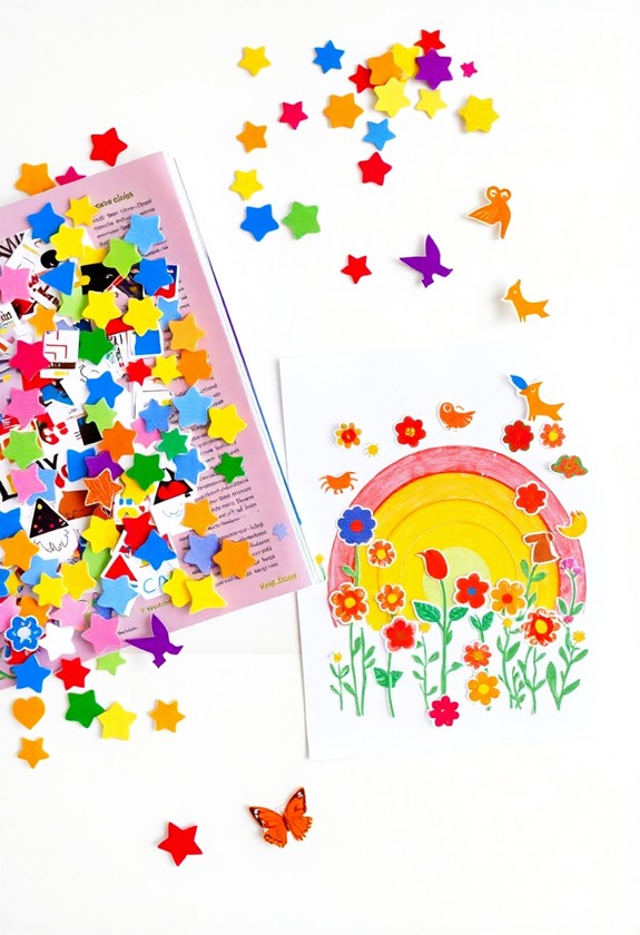 creative sticker art project