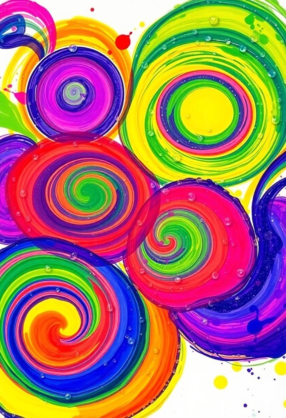 creative textured finger paints