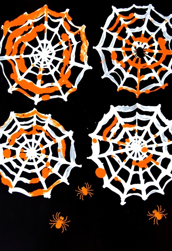 creepy cobwebs in autumn