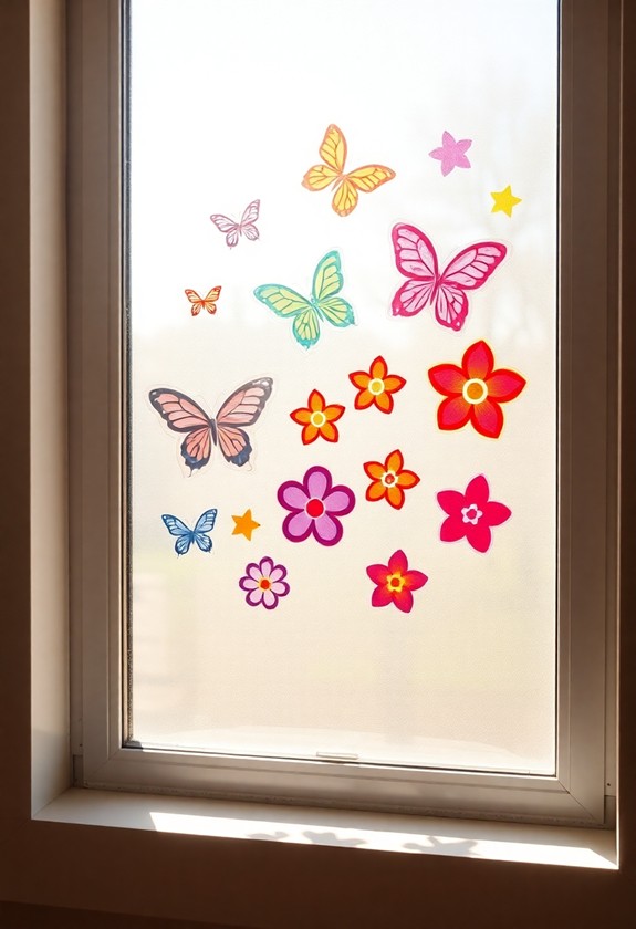 decorative adhesive window display