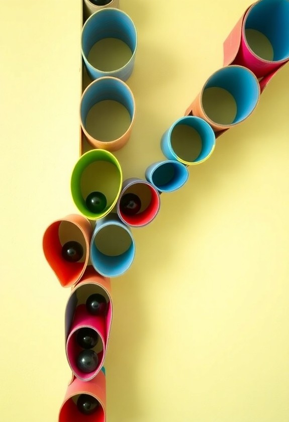 diy cardboard marble run