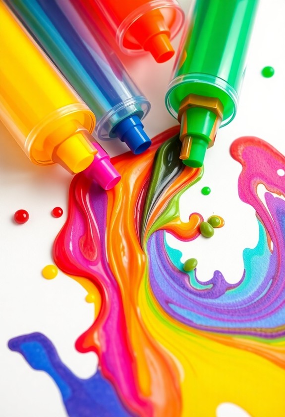 diy colorful gel markers