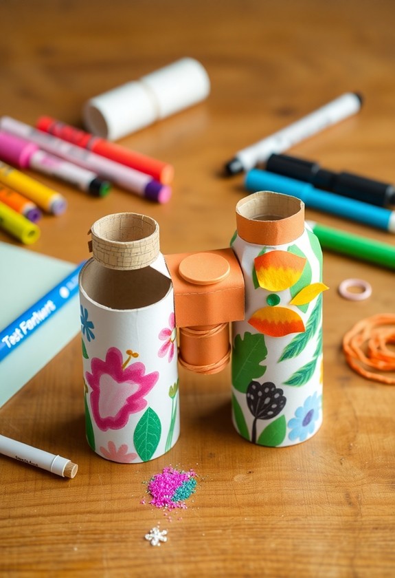 diy toilet paper binoculars