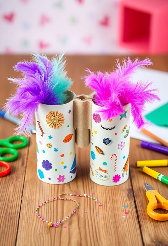 diy toilet paper binoculars