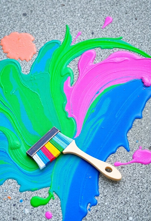 diy washable sidewalk paint