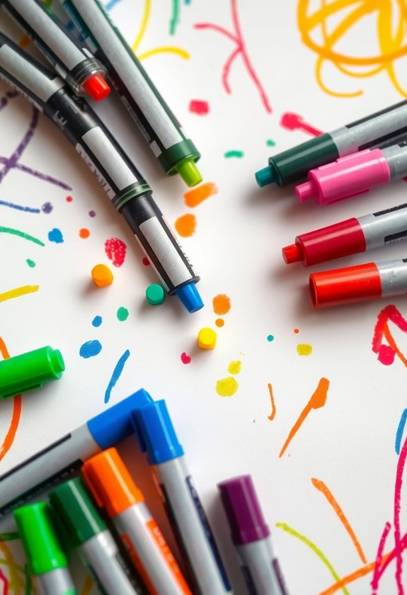 easily removable coloring tools