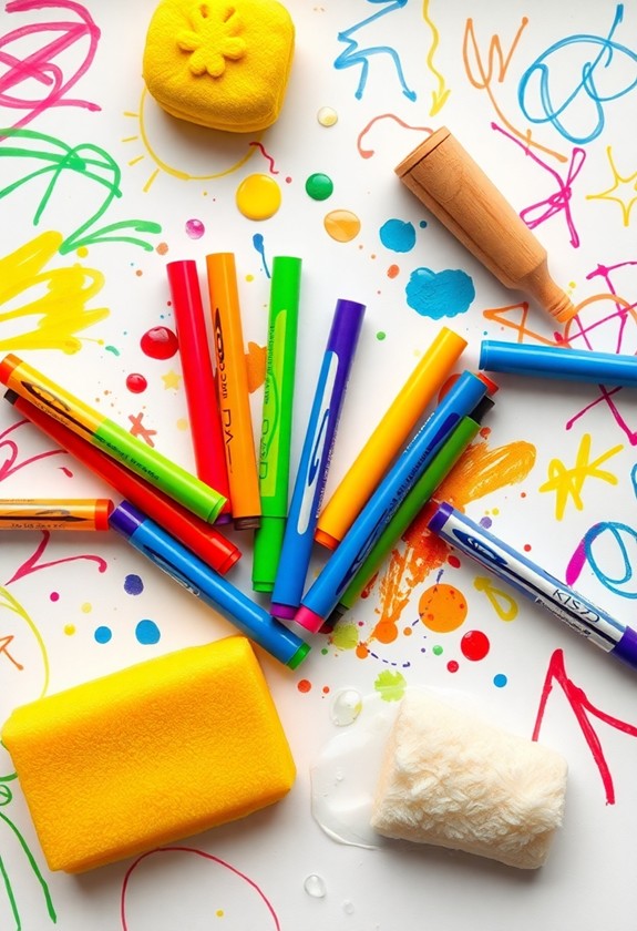 easy cleanup washable markers