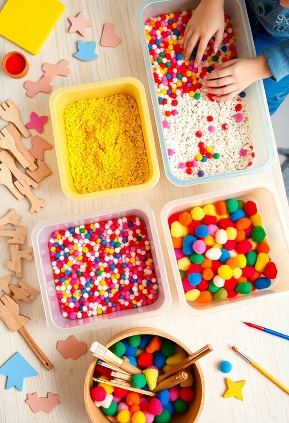 engaging toddler sensory art